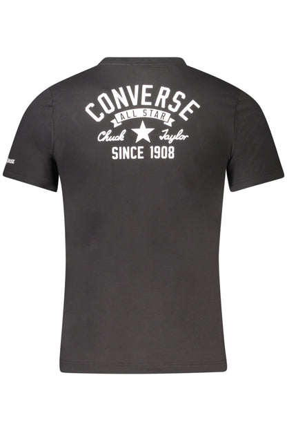 CONVERSE T-SHIRT MANICHE CORTE BAMBINO NERO