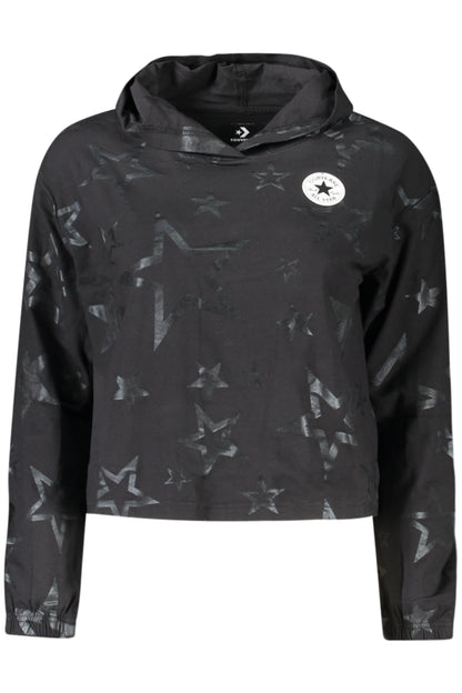 CONVERSE T-SHIRT MANICHE LUNGHE BAMBINA NERO
