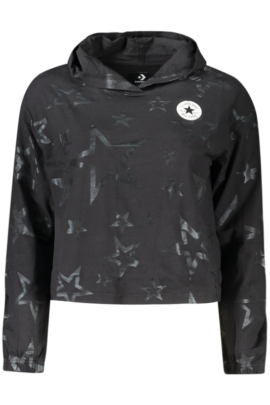CONVERSE T-SHIRT MANICHE LUNGHE BAMBINA NERO