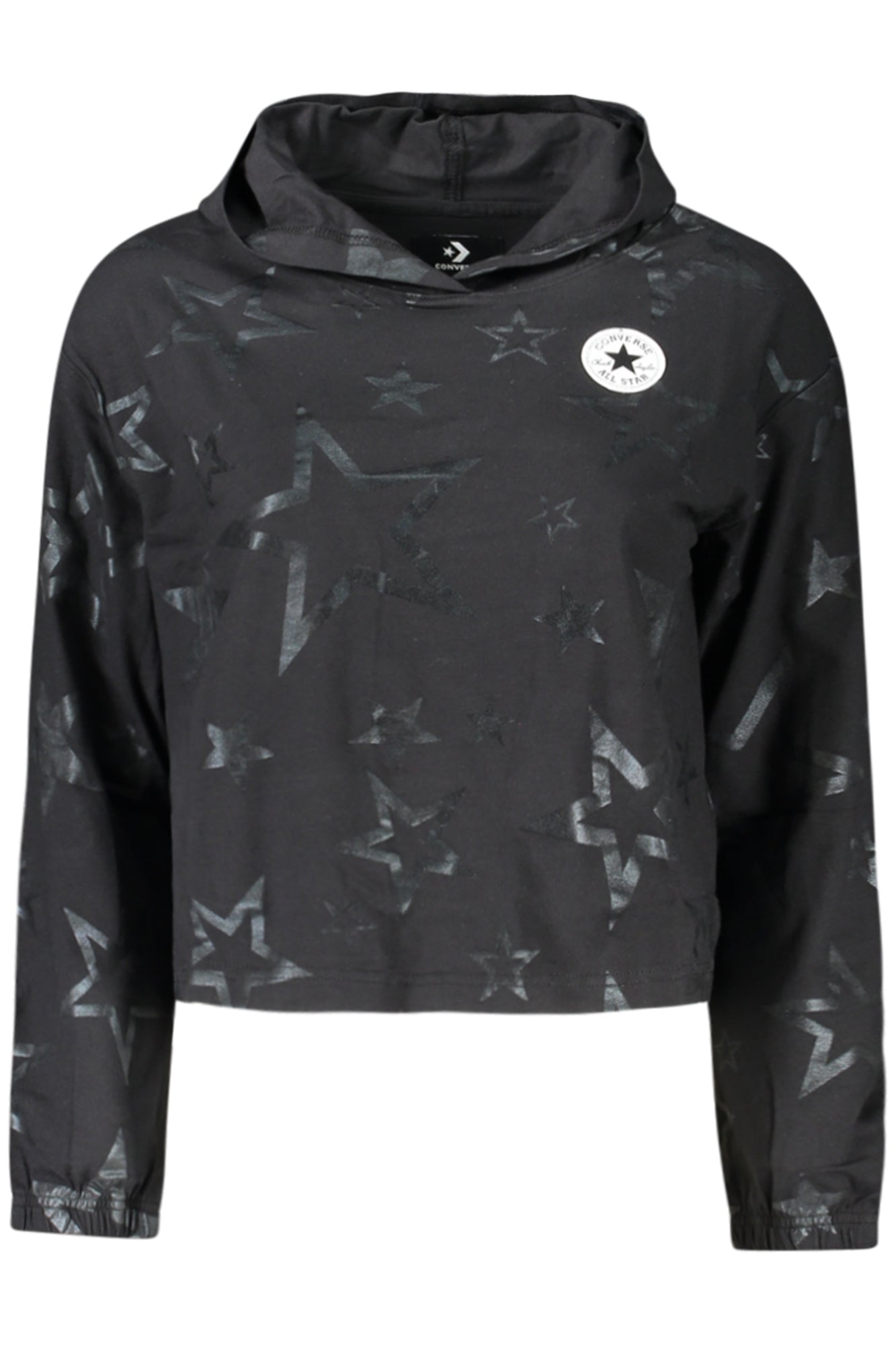 CONVERSE T-SHIRT MANICHE LUNGHE BAMBINA NERO