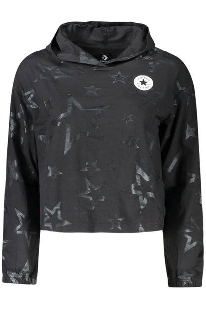 CONVERSE T-SHIRT MANICHE LUNGHE BAMBINA NERO