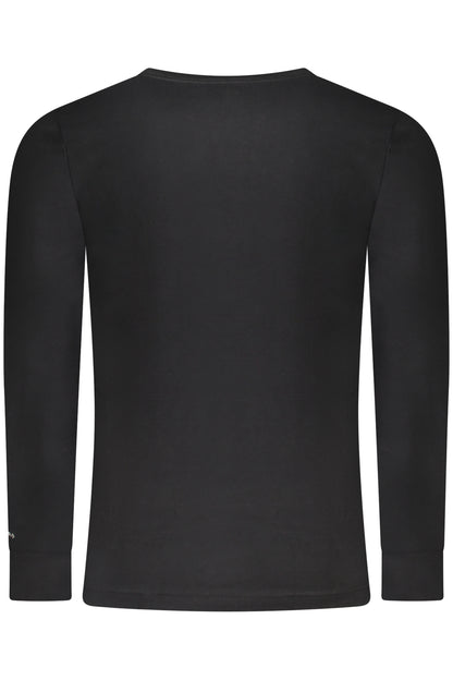 CONVERSE T-SHIRT MANICHE LUNGHE BAMBINO NERO