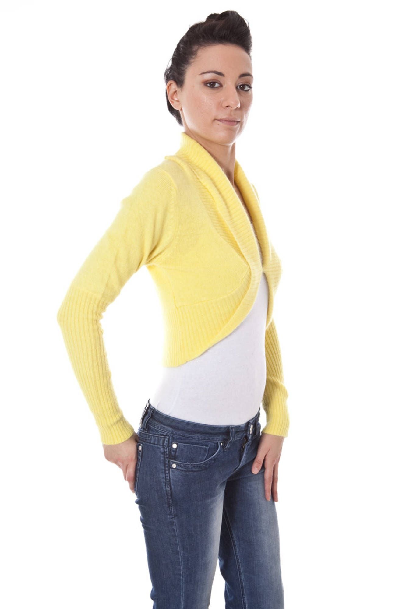 DATCH COPRISPALLE MANICHE LUNGHE DONNA GIALLO