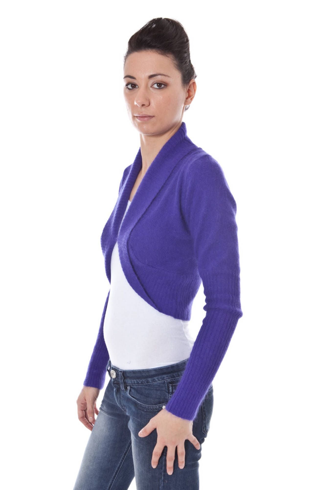 DATCH COPRISPALLE MANICHE LUNGHE DONNA VIOLA