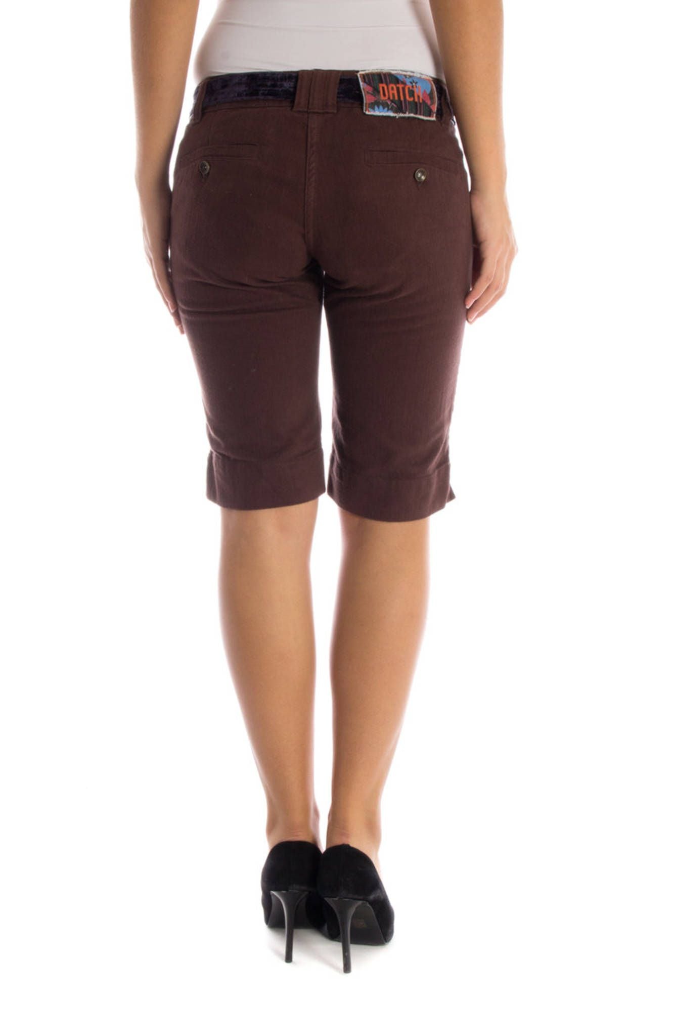 DATCH PANTALONE BERMUDA DONNA MARRONE