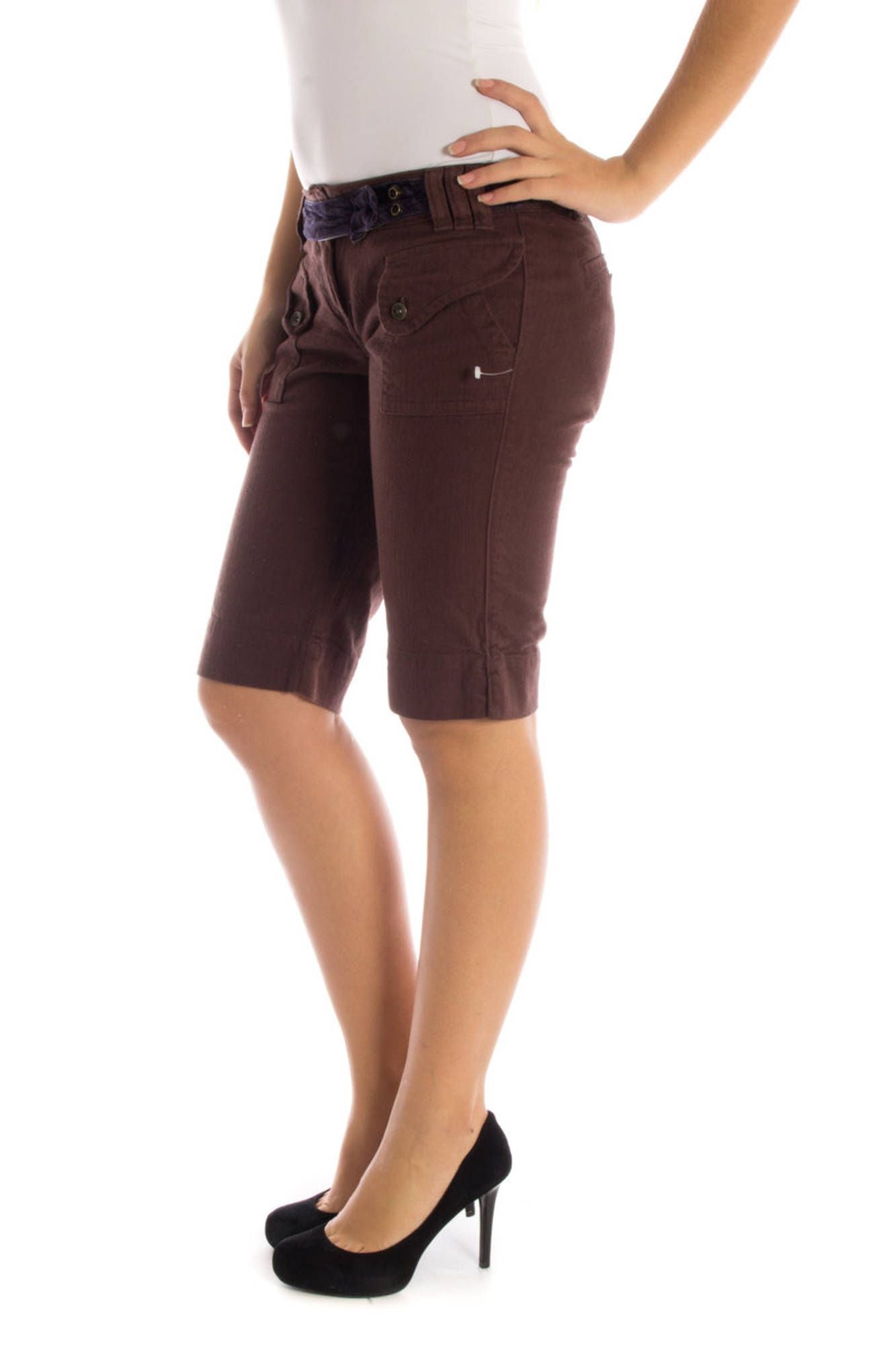 DATCH PANTALONE BERMUDA DONNA MARRONE