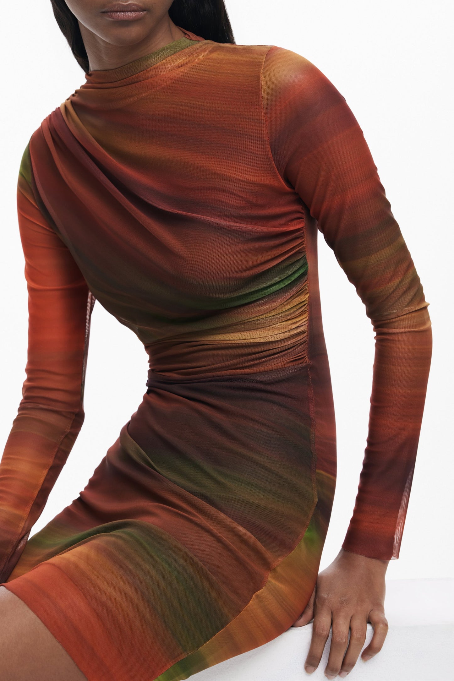 DESIGUAL ABITO CORTO DONNA ARANCIO