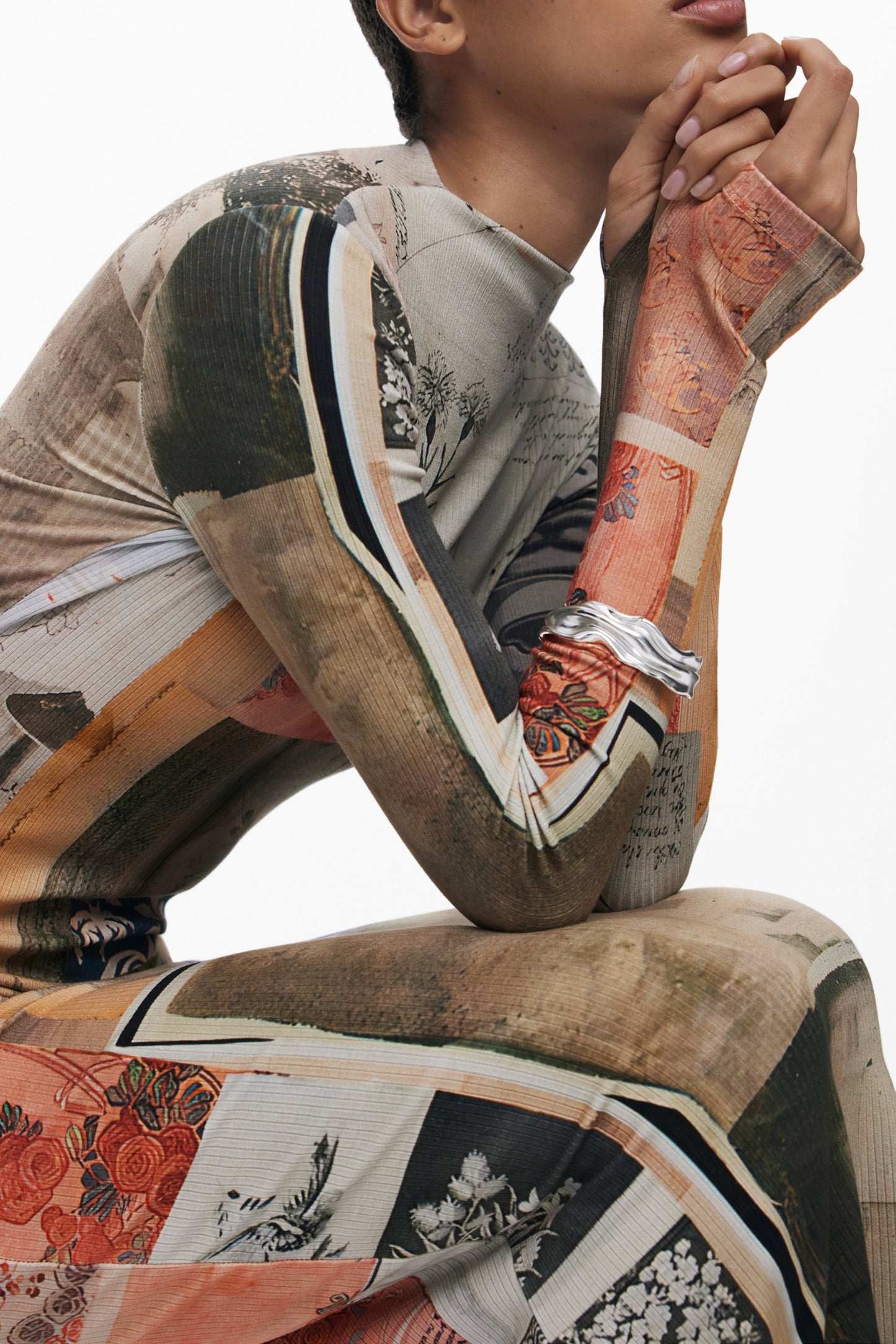 DESIGUAL ABITO LUNGO DONNA BEIGE