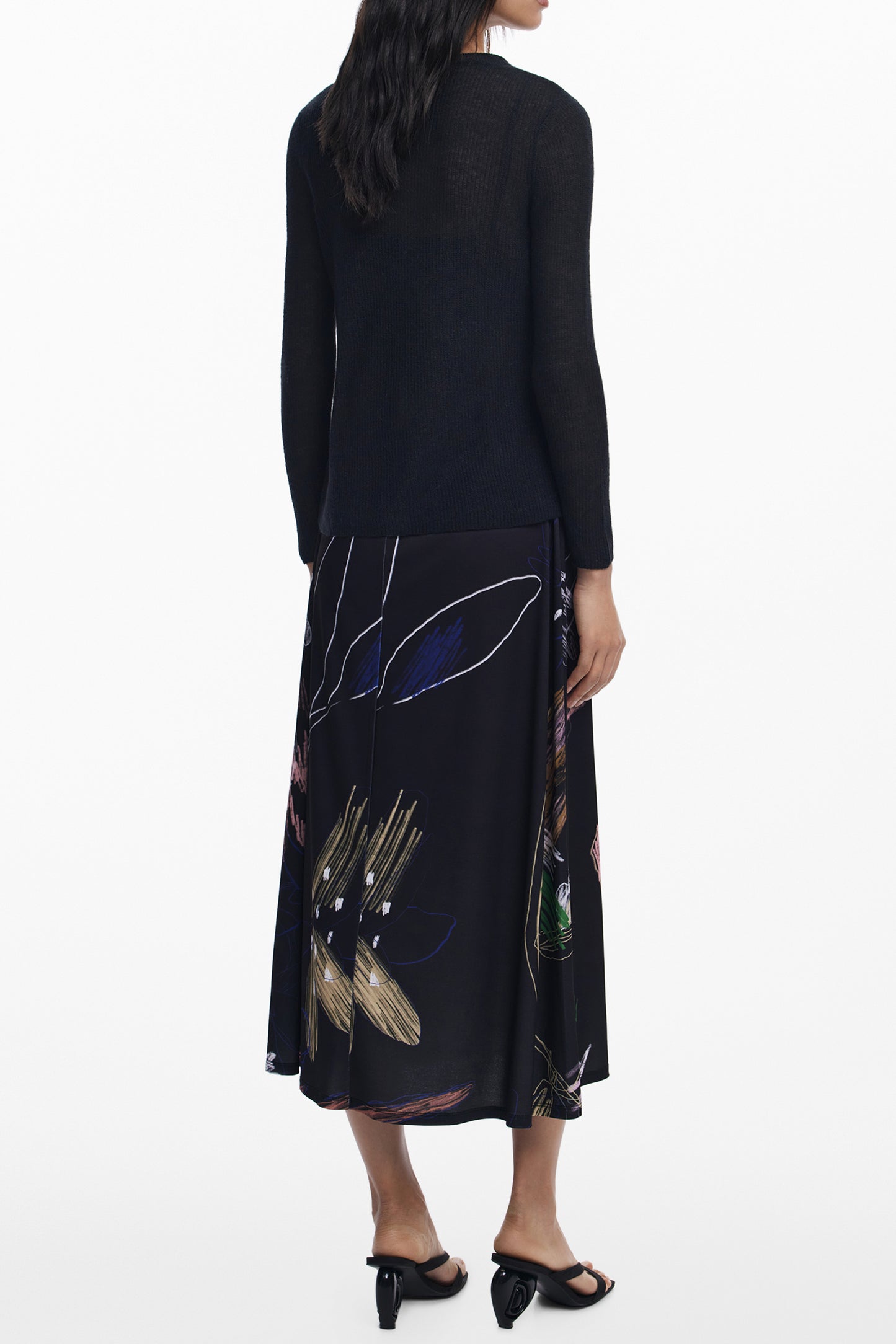 DESIGUAL ABITO LUNGO DONNA NERO