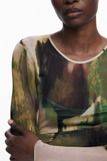 DESIGUAL ABITO LUNGO DONNA VERDE