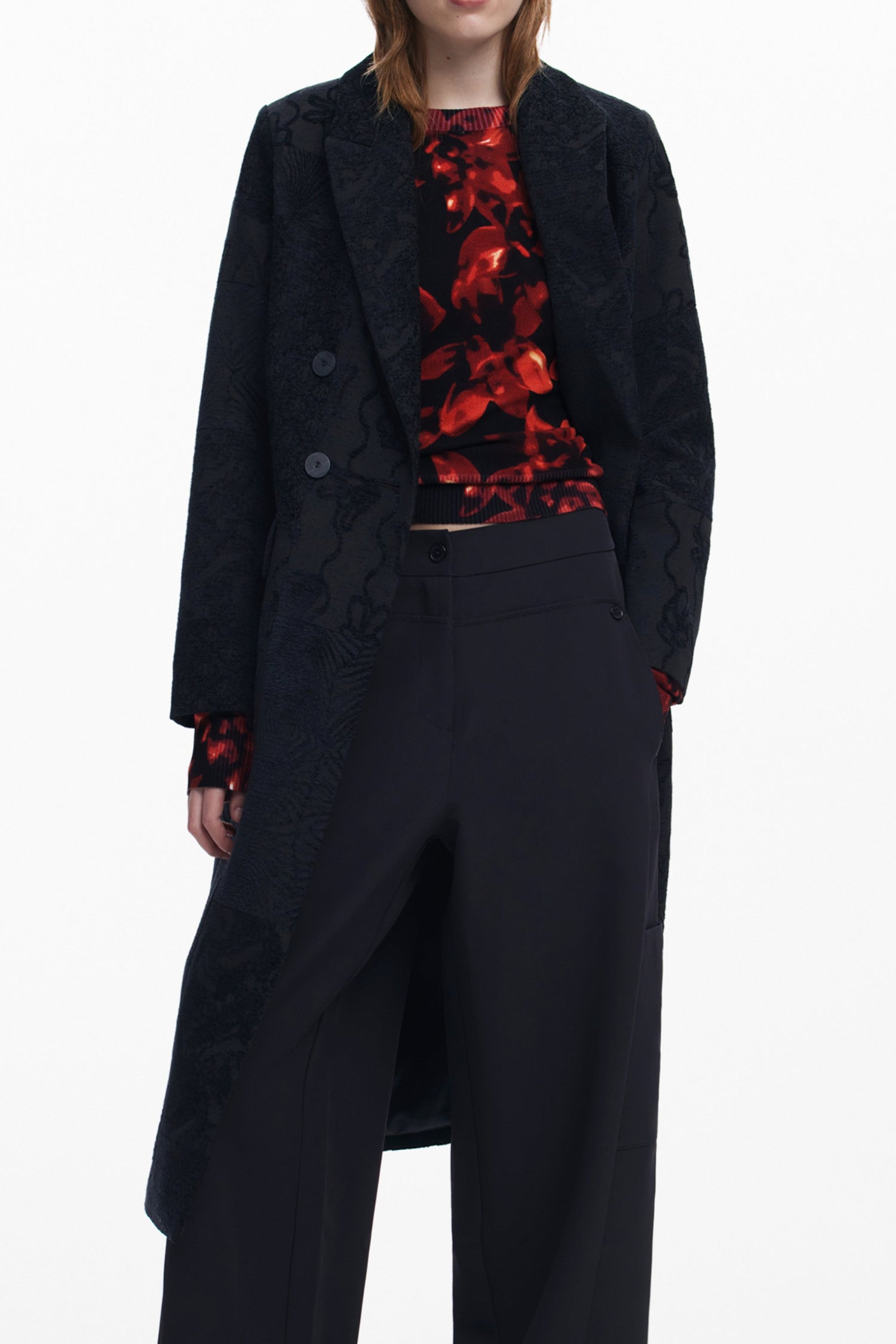 DESIGUAL CAPPOTTO DONNA NERO