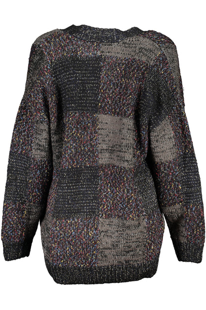 DESIGUAL CARDIGAN DONNA NERO