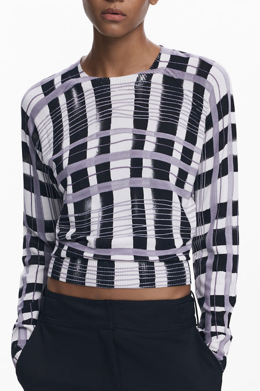 DESIGUAL MAGLIA DONNA BIANCO