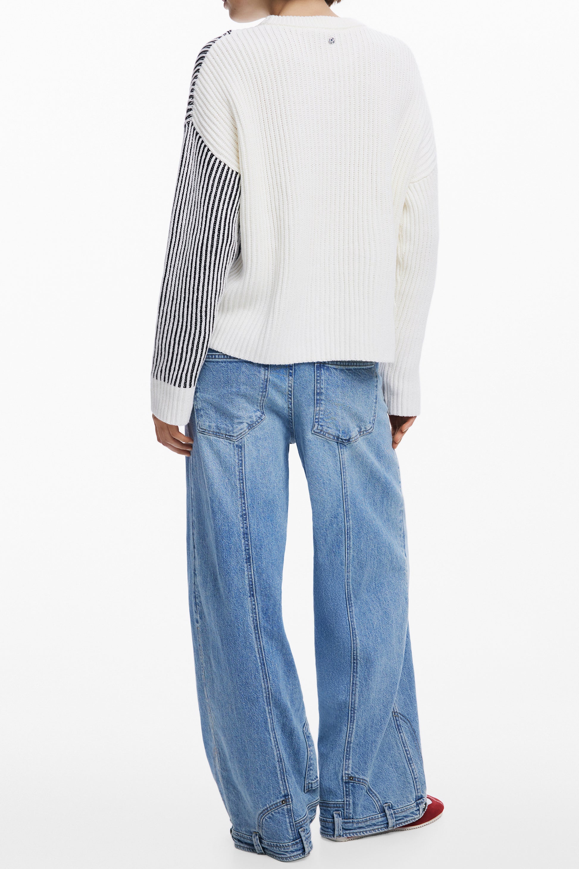 DESIGUAL MAGLIA DONNA BIANCO