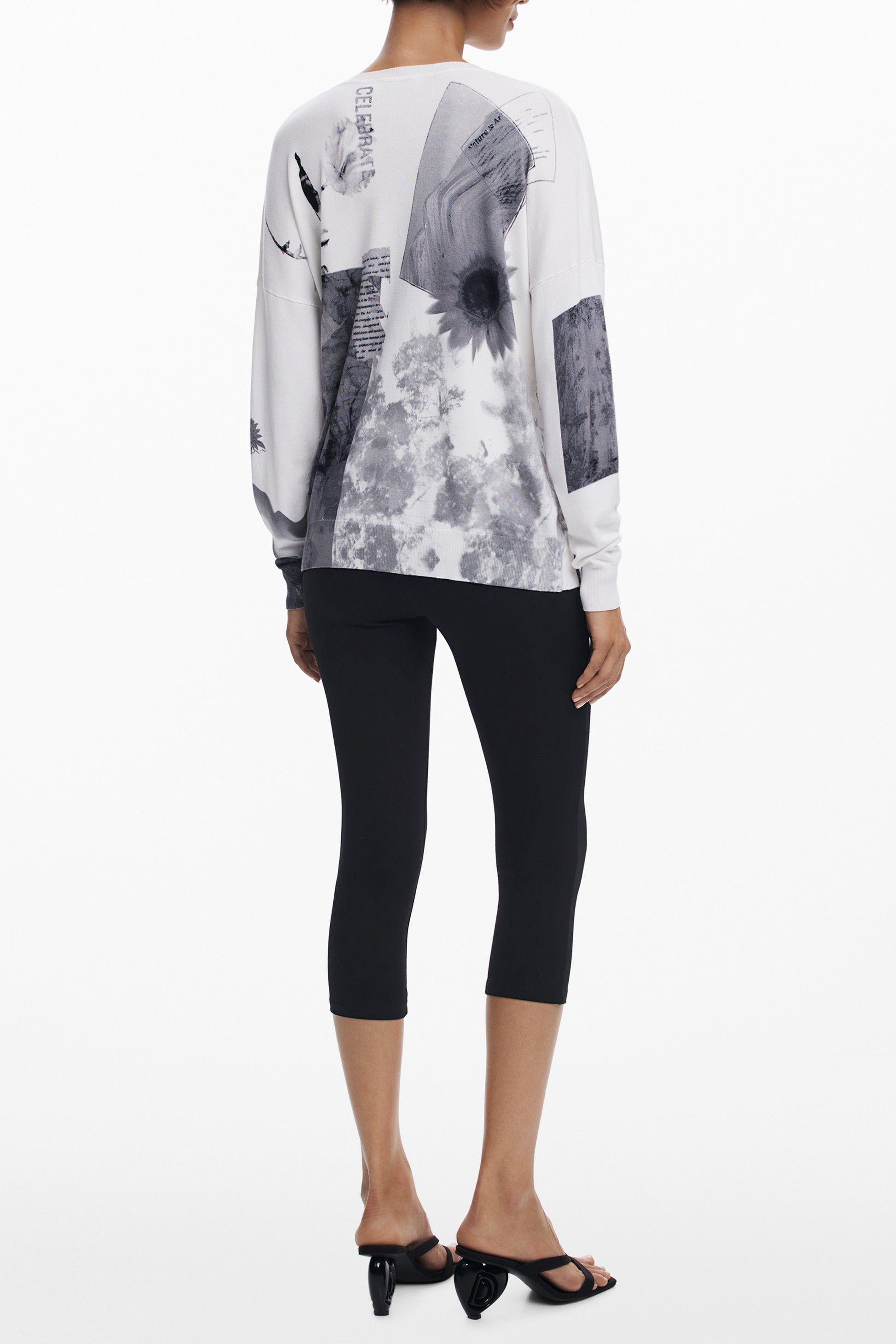 DESIGUAL MAGLIA DONNA BIANCO