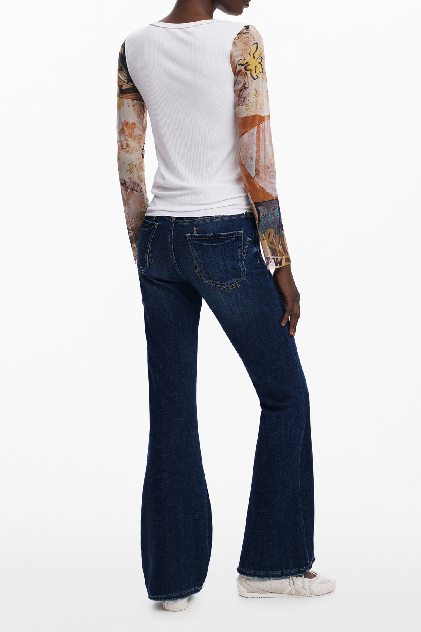 DESIGUAL MAGLIA DONNA BIANCO