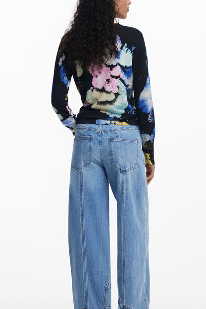 DESIGUAL MAGLIA DONNA NERO