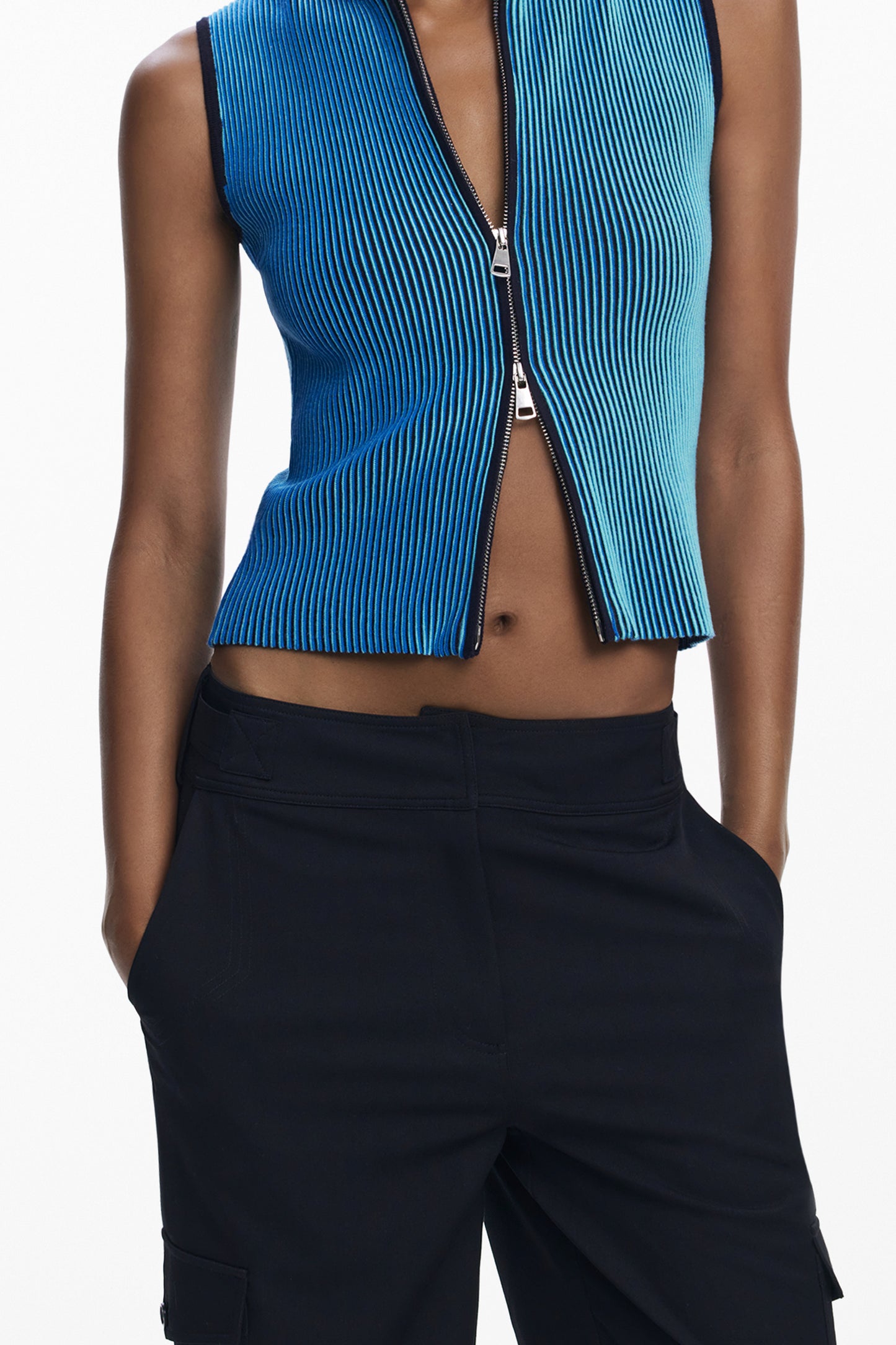 DESIGUAL PANTALONE DONNA NERO