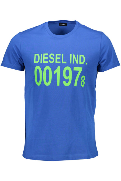DIESEL T-SHIRT MANICHE CORTE UOMO BLU