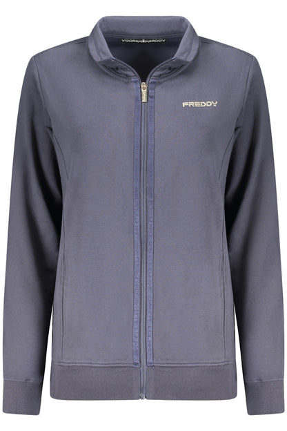 FREDDY FELPA CON ZIP DONNA BLU