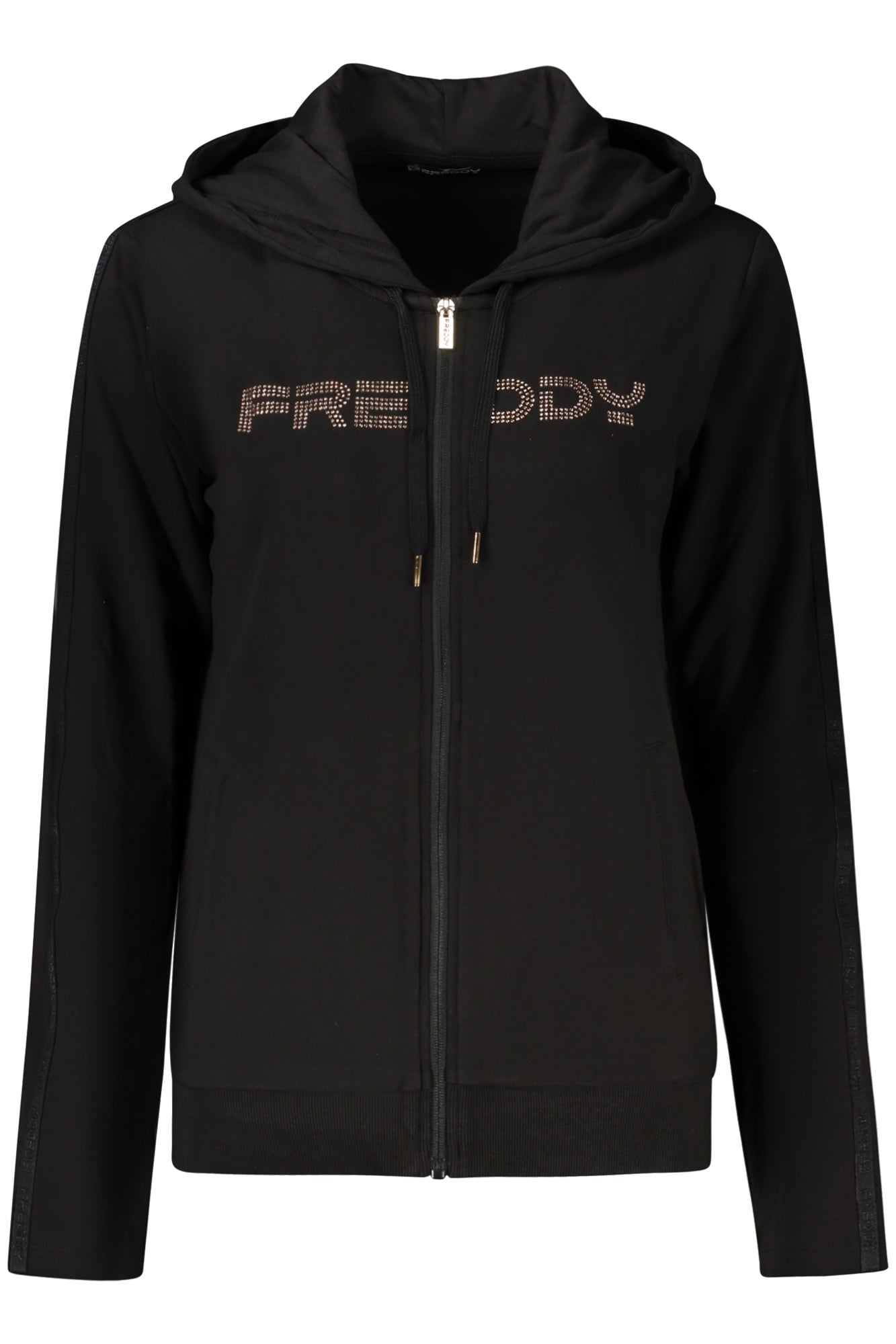 FREDDY FELPA CON ZIP DONNA NERO