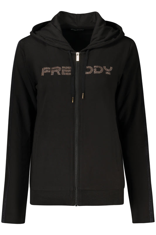 FREDDY FELPA CON ZIP DONNA NERO