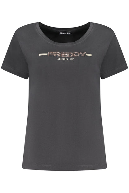 FREDDY T-SHIRT MANICHE CORTE DONNA NERO