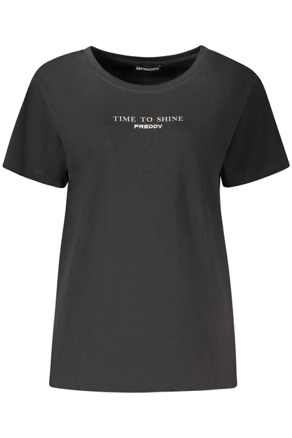 FREDDY T-SHIRT MANICHE CORTE DONNA NERO