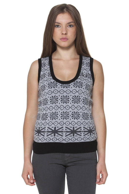 FRED PERRY GILET DONNA GRIGIO