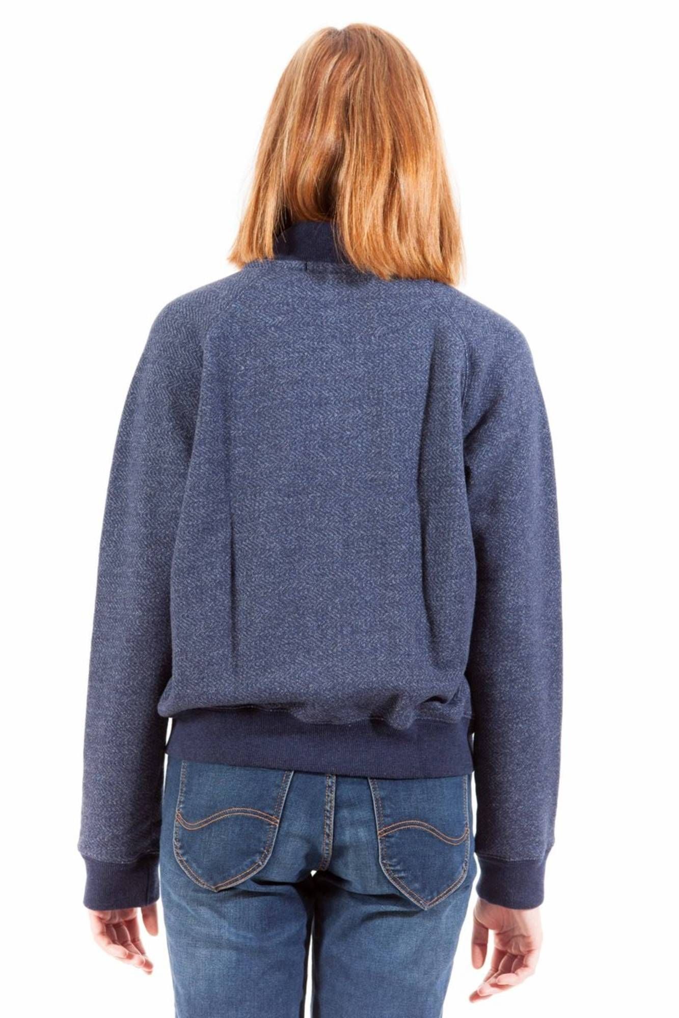 GANT FELPA CON ZIP DONNA BLU