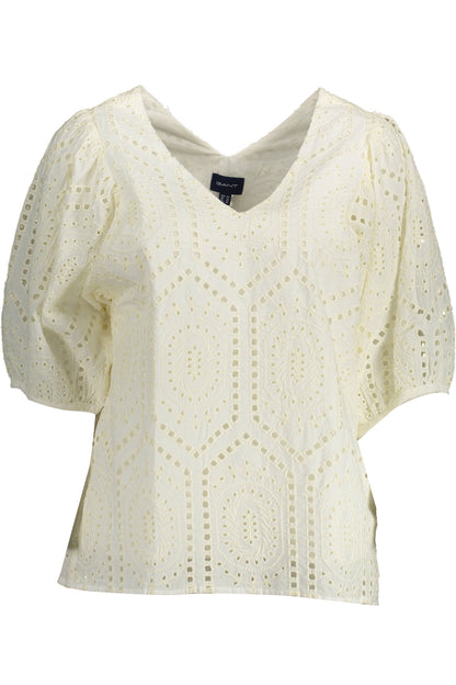 GANT T-SHIRT MANICHE CORTE DONNA BIANCO