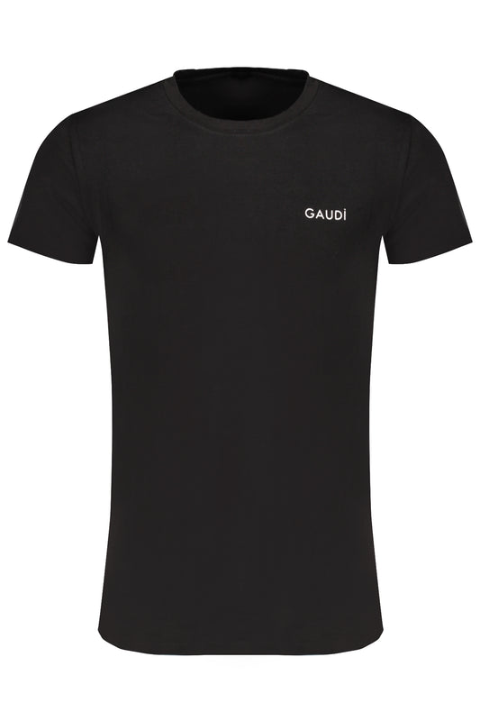 GAUDÌ T-SHIRT MANICHE CORTE UOMO NERO