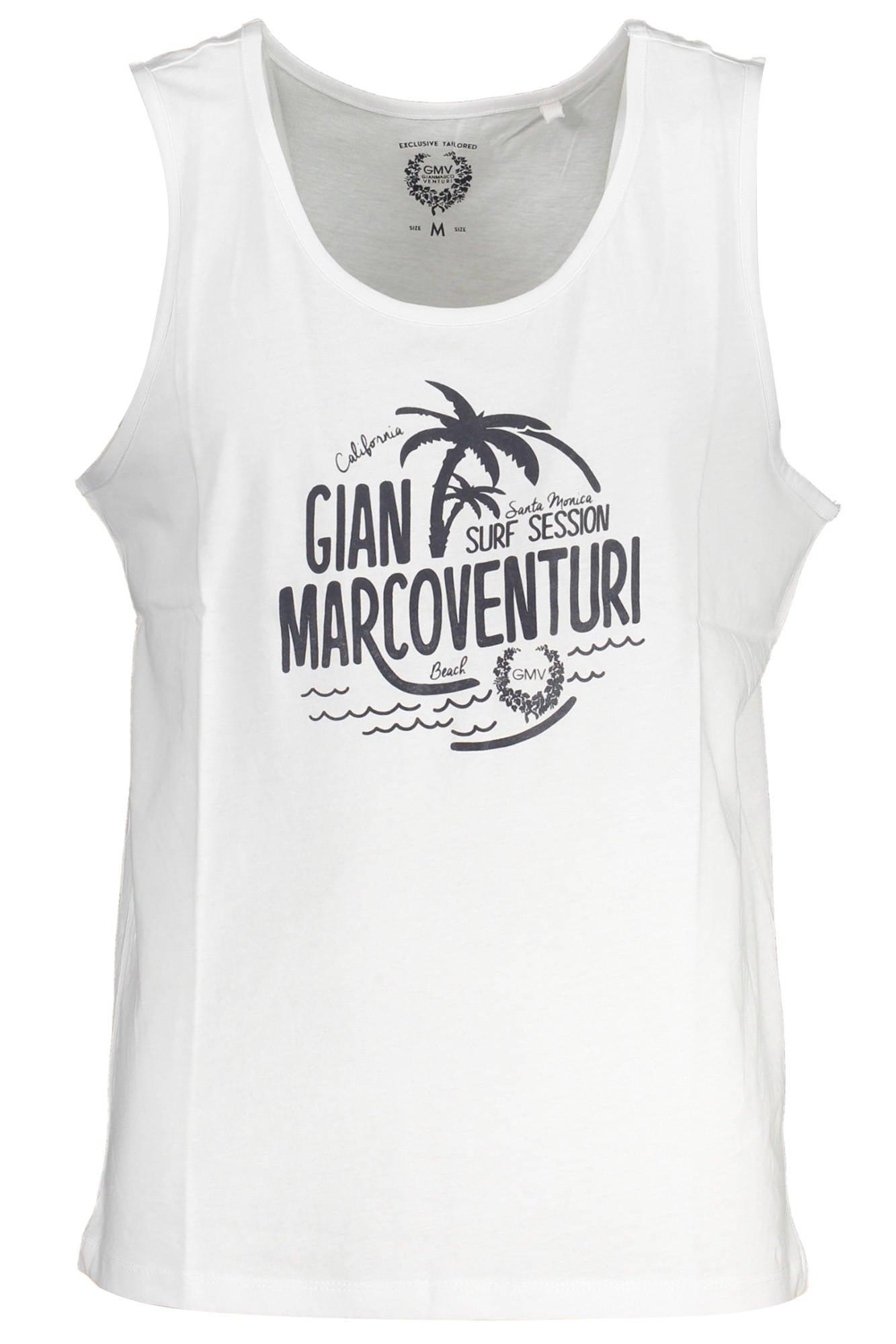 GIAN MARCO VENTURI CANOTTA UOMO BIANCO