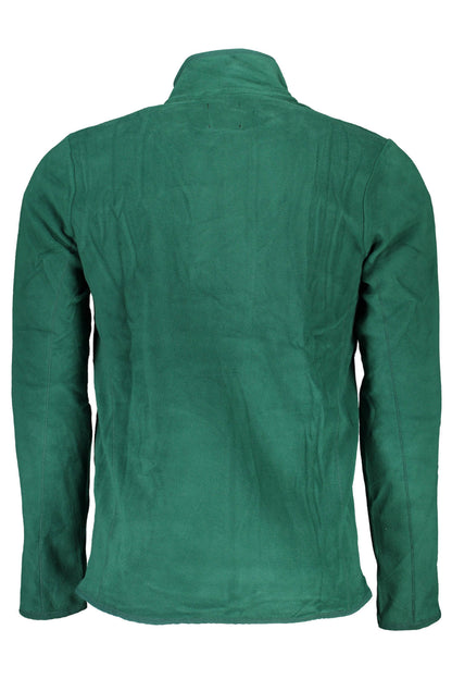 GIAN MARCO VENTURI FELPA CON ZIP UOMO VERDE