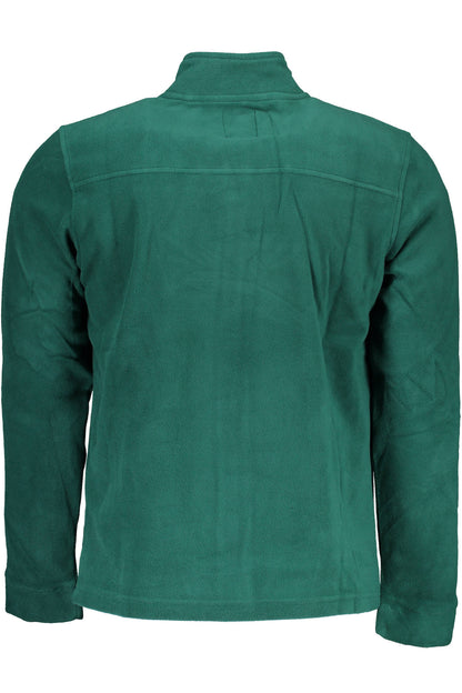 GIAN MARCO VENTURI FELPA CON ZIP UOMO VERDE