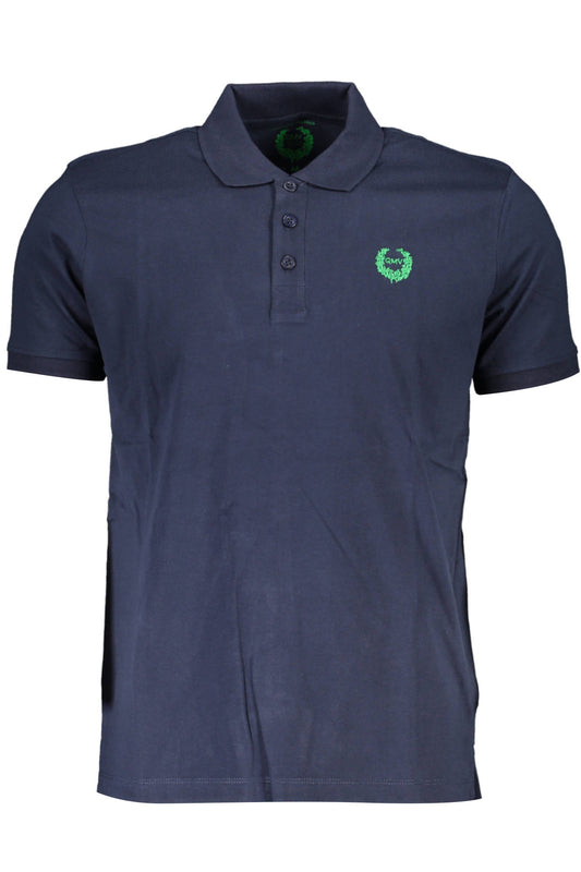 GIAN MARCO VENTURI POLO MANICHE CORTE UOMO BLU