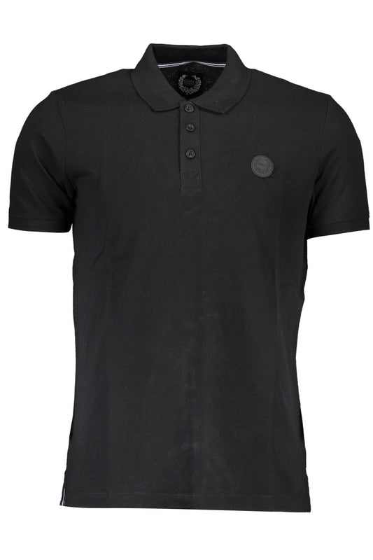 GIAN MARCO VENTURI POLO MANICHE CORTE UOMO NERO