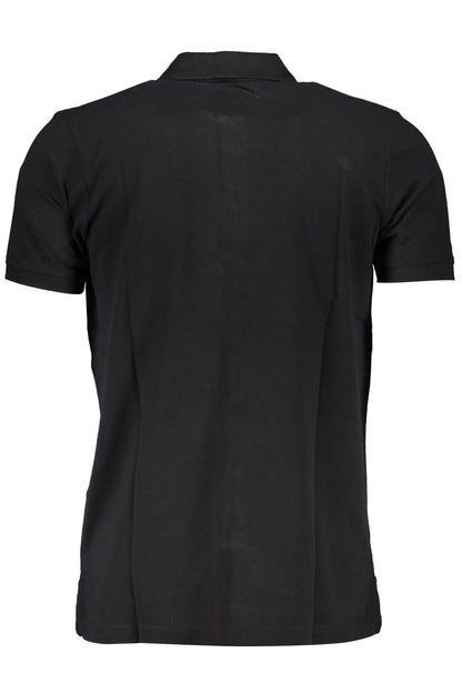 GIAN MARCO VENTURI POLO MANICHE CORTE UOMO NERO