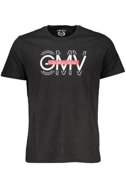 GIAN MARCO VENTURI T-SHIRT MANICHE CORTE UOMO NERO