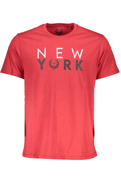 GIAN MARCO VENTURI T-SHIRT MANICHE CORTE UOMO ROSSO