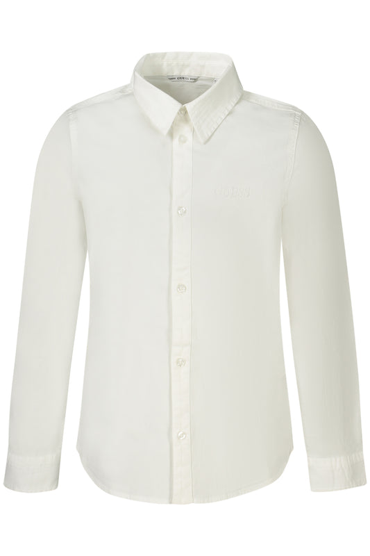 GUESS JEANS CAMICIA MANICHE LUNGHE BAMBINO BIANCO