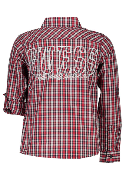 GUESS JEANS CAMICIA MANICHE LUNGHE BAMBINO ROSSO