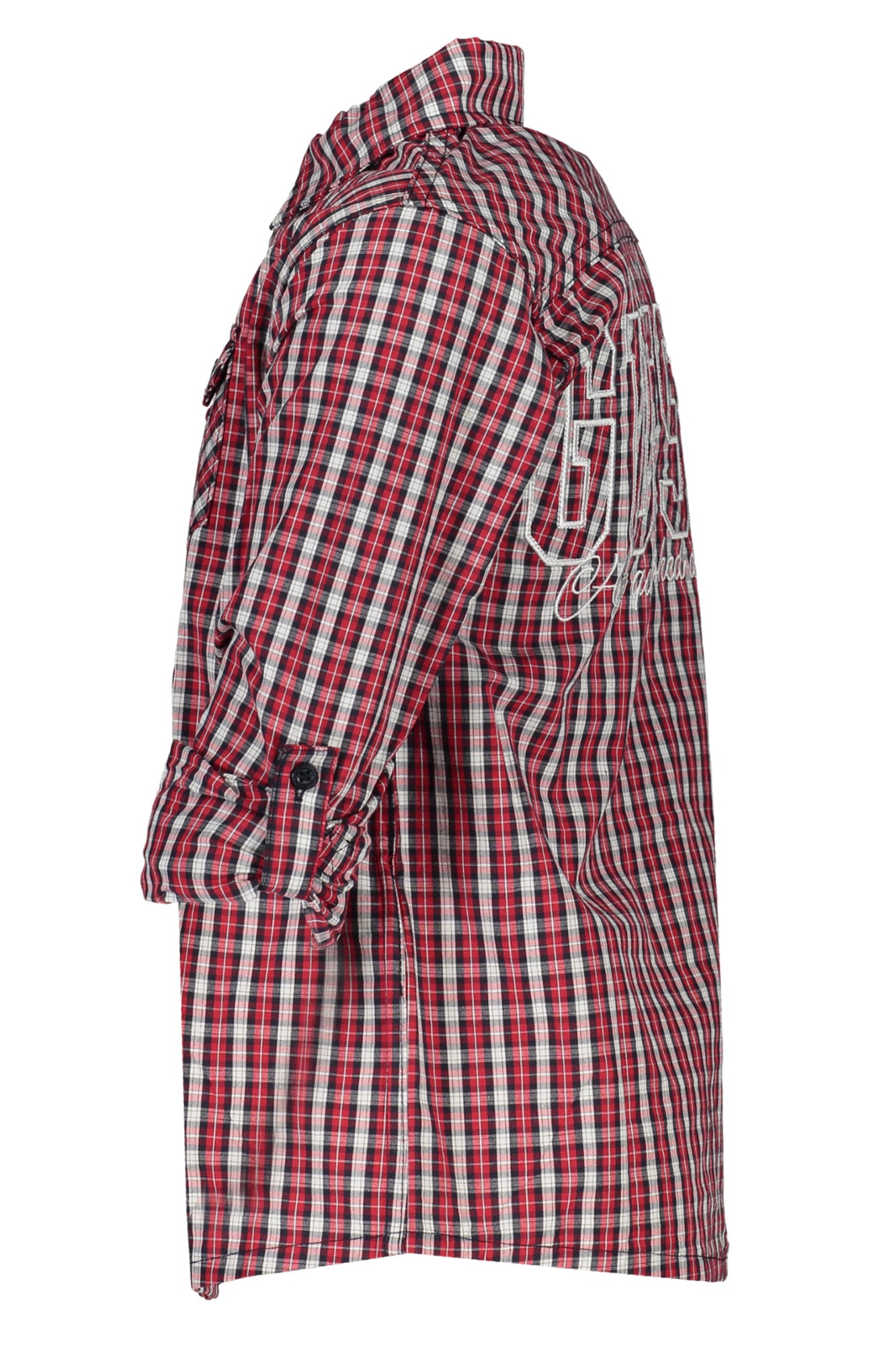 GUESS JEANS CAMICIA MANICHE LUNGHE BAMBINO ROSSO