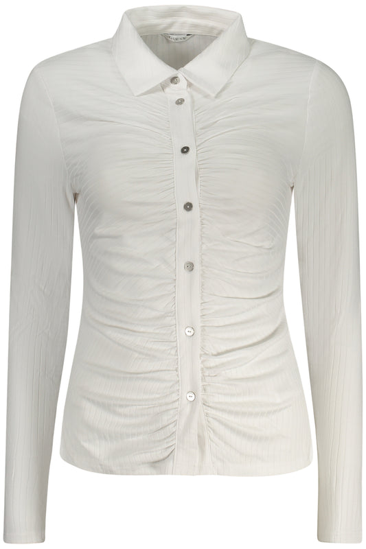 GUESS JEANS CAMICIA MANICHE LUNGHE DONNA BIANCO