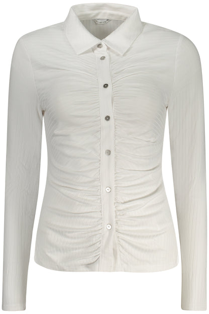 GUESS JEANS CAMICIA MANICHE LUNGHE DONNA BIANCO