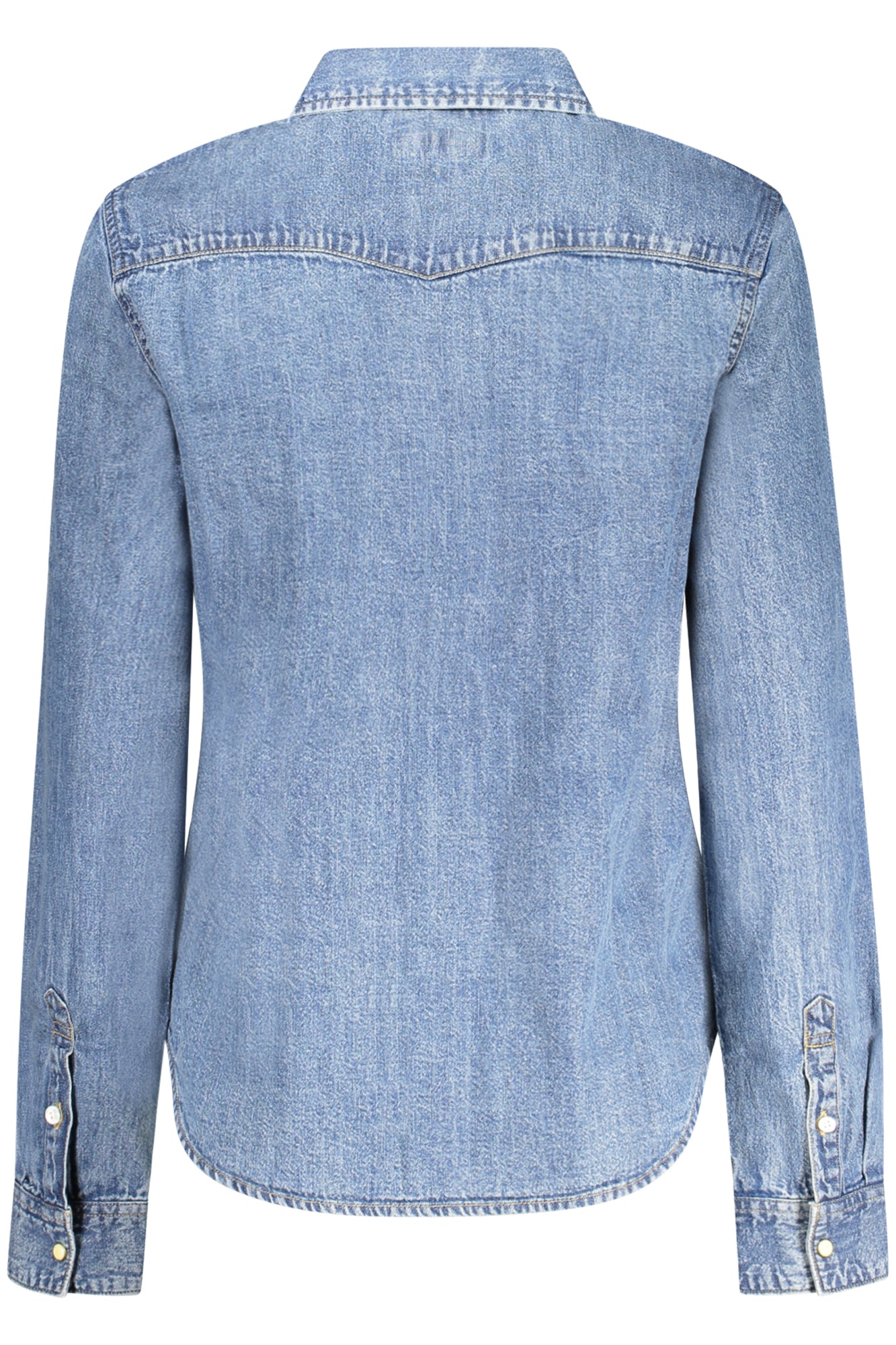 GUESS JEANS CAMICIA MANICHE LUNGHE DONNA BLU