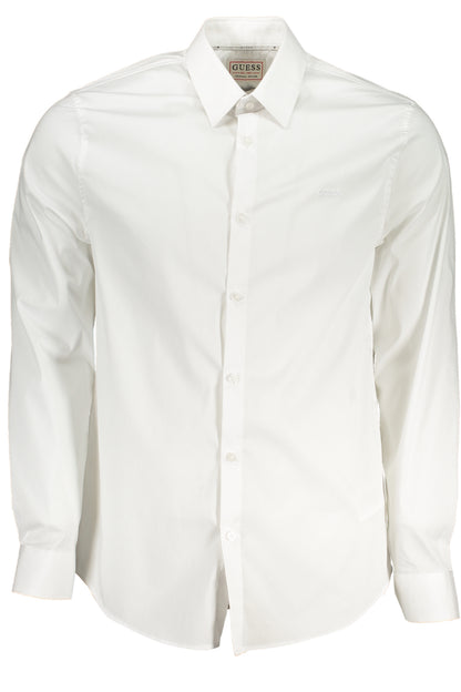 GUESS JEANS CAMICIA MANICHE LUNGHE UOMO BIANCO