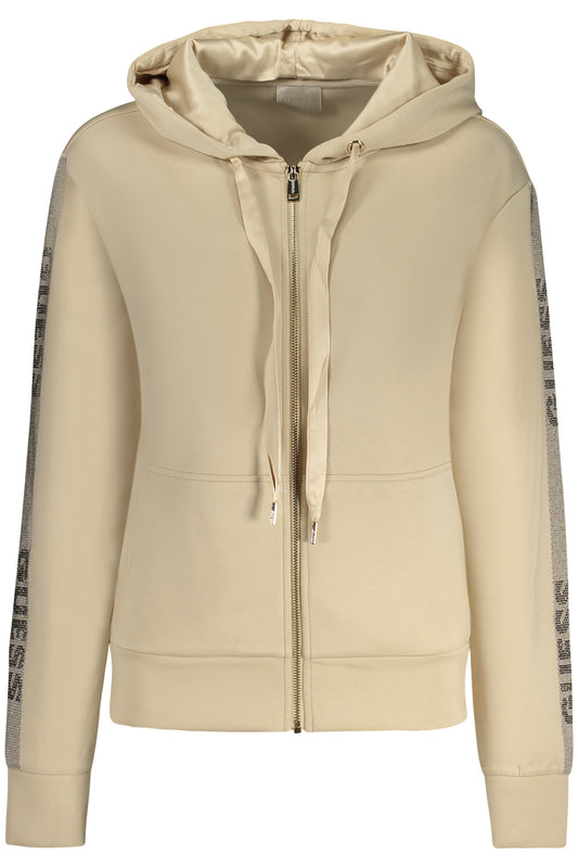 GUESS JEANS FELPA CON ZIP DONNA BEIGE