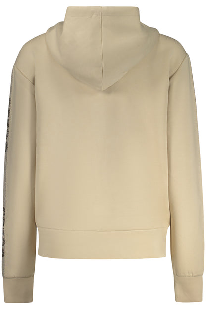 GUESS JEANS FELPA CON ZIP DONNA BEIGE