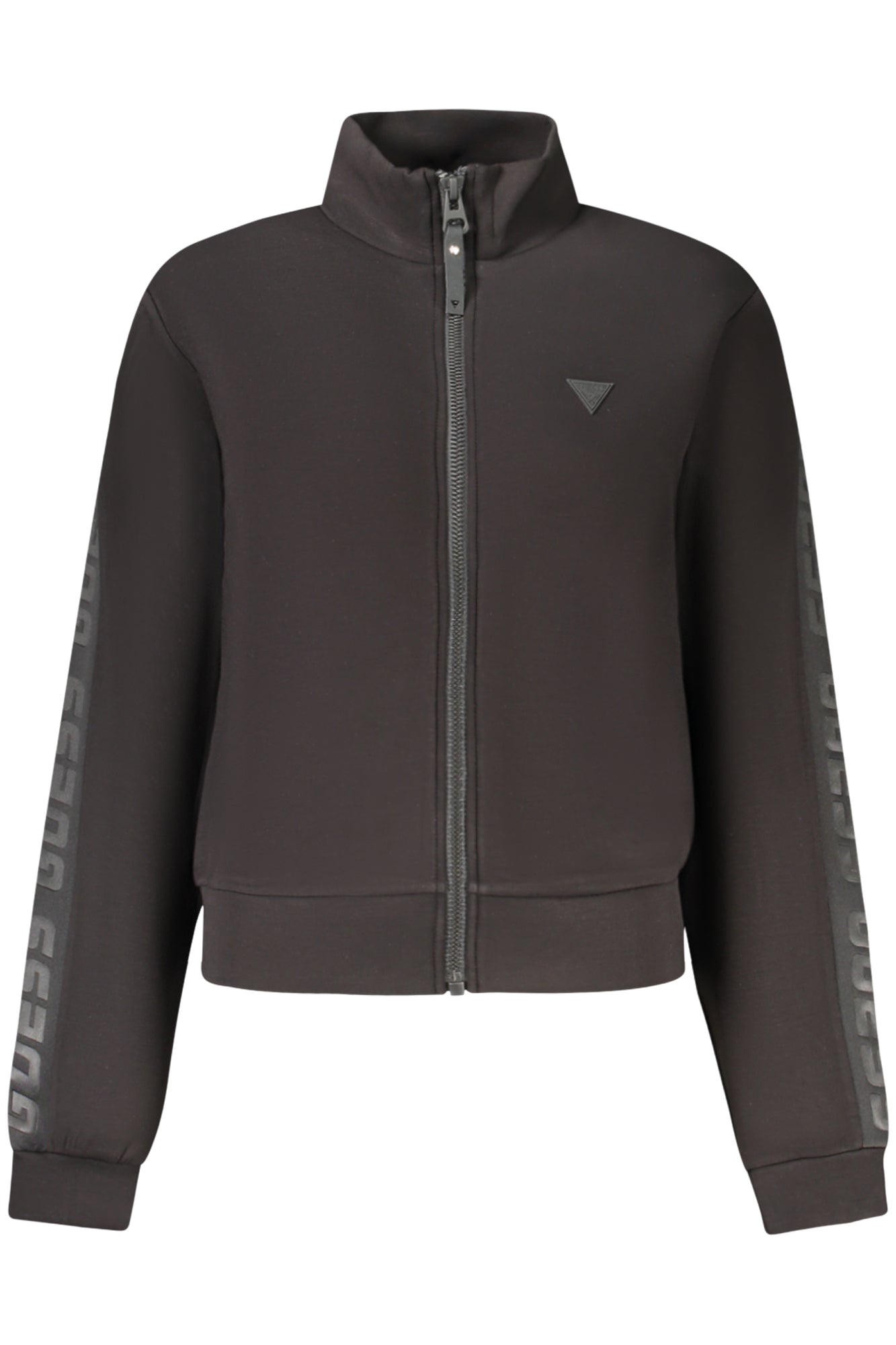 GUESS JEANS FELPA CON ZIP DONNA NERO